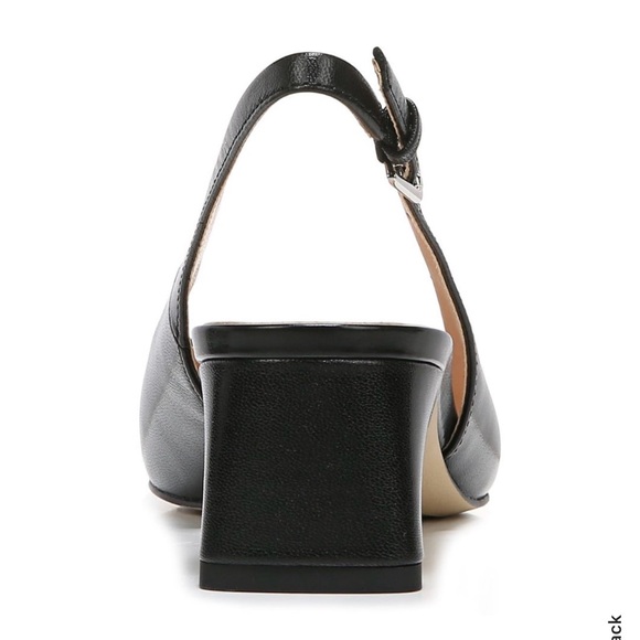Franco Sarto Black Slingback Block Heels - Picture 6 of 9